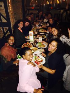 Palesa with other Bertha fellows at the Women's Working Group Gathering in Berlin