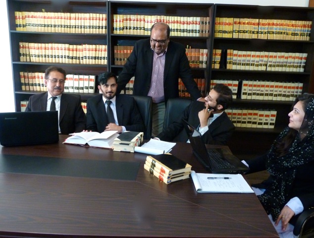 Lawyers of the Foundation for Fundamental Rights discussing the case