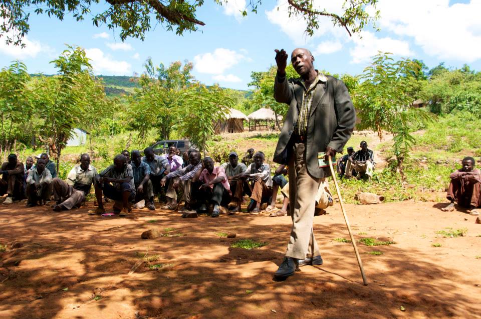 ISLP participates in a meeting with community leaders in Kerio Valley, Kenya