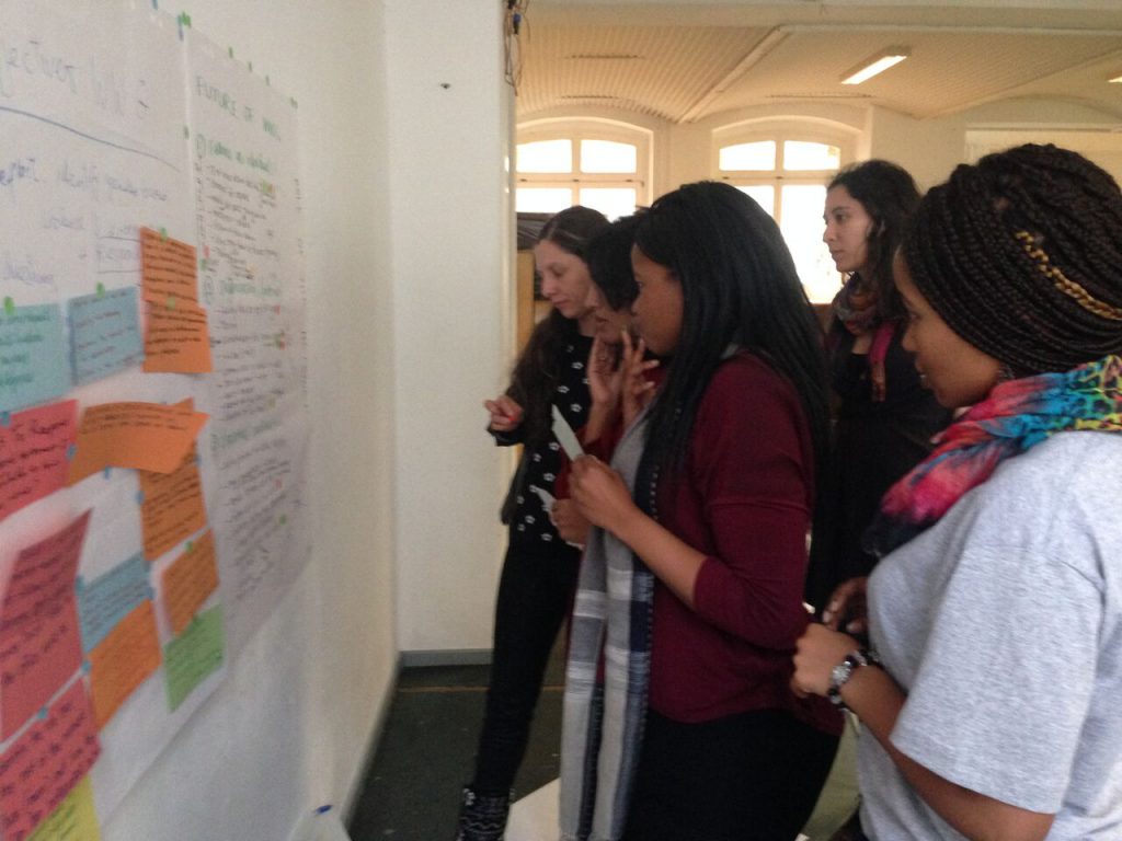 Women’s Working Group participants brainstorm ideas for supporting women in the Bertha network to confront the unique challenges they face 