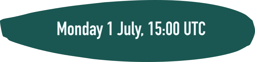 Monday 1 July, 15:00 UTC